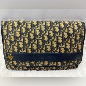 DIOR-Navy Trotter Clutch
